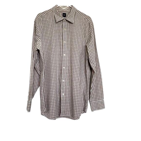 Gap‎ Shirt Button Front Long Sleeve Plaid  Men's XL - Picture 1 of 4